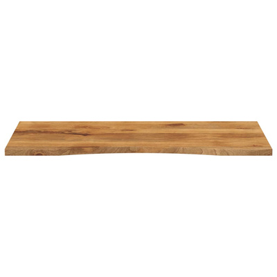 Blat biurka, z wycięciem, 120x60x2,5 cm, surowe drewno mango
