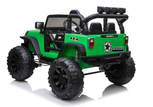 Auto Terenowe Na Akumulator Jeep JC666 Światła LED MP3 Pilot Zielony