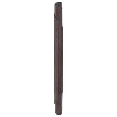 vidaXL Dywan okrągły, ciemnobrązowy, 100 cm, bambusowy