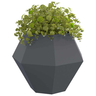 Donica 2 pcs Antracyt 100 x 100 x 80 cm Stal