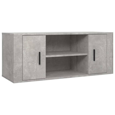vidaXL Szafka pod TV, szarość betonu, 100x35x40 cm wariant 5