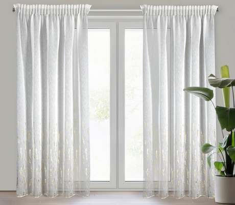 Zasłona Linzi biała 140x270