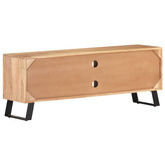vidaXL Szafka pod TV, 120x30x42 cm, drewno akacjowe, naturalna krawędź