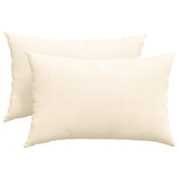 Poduszki na sofę 2 pcs Kremowy 60 x 40 cm Tkanina sztruksowa