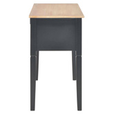 vidaXL Biurko, czarne, 109,5x45x77,5 cm, drewniane