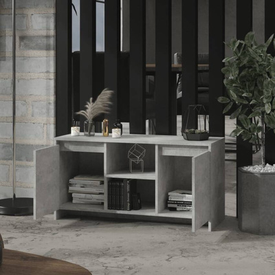 Szafka pod TV, szarość betonu, 102x37,5x52,5 cm vidaXL