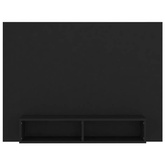 vidaXL Wisząca szafka pod TV, czarna, 120x23,5x90 cm