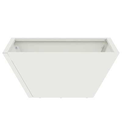 Doniczka ogrodowa 5 pcs Biały 35 x 35 x 15 cm Stal zimnogięta
