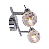 Lampa sufitowa Bombola listwa ze szklanymi kloszami regulowana 2-punktowa do korytarza
