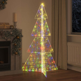 Choinka z 240 diodami LED Wielokolorowe 180 cm Akryl