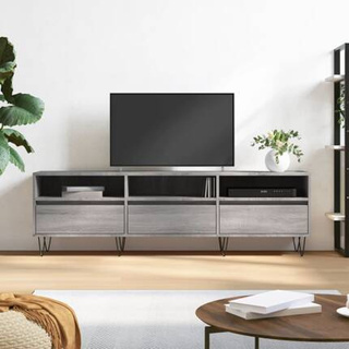 vidaXL Szafka pod TV, szary dąb sonoma, 150x30x44,5 cm w kolorze cm