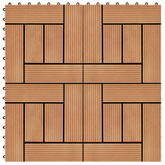 Płytka Tarasowa 11 pcs Drewno tekowe 30 x 30 cm