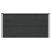 Podniesiona rabata ogrodowa Czarny 150 x 30 x 72 cm