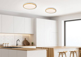 Plafon LED 18W biały + drewniany 4000K Gandava 13-75109