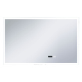 vidaXL Lustro łazienkowe z LED, czujnikiem dotyku i zegarem, 100x60 cm