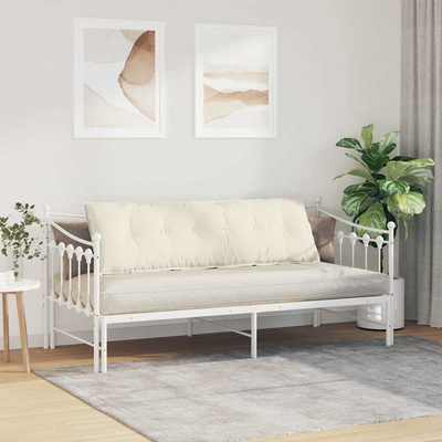 Poduszka na plecy Kremowy 160 x 50 cm Tkanina sztruksowa