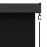 Roleta Czarny 80 x 250 cm Materiał i Aluminium