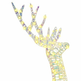 3D Renifer 140 LED Ciepła biel 128 cm PET