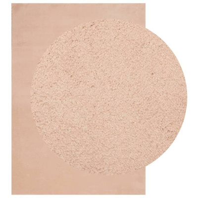 vidaXL Dywan HUARTE z krótkim włosiem, różowy, 140x200 cm