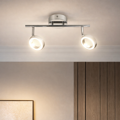 Lampa sufitowa Aurelion listwa regulowana LED 2-punktowa do jadalni