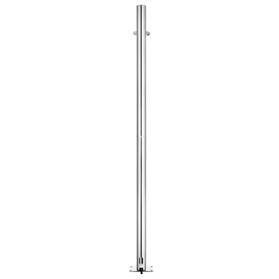 Prysznic ogrodowy z brązową podstawą, 220 cm, stal nierdzewna