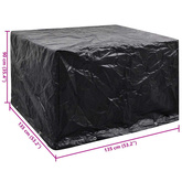 Pokrowiec na meble ogrodowe, 8 oczek, 135 x 135 x 90 cm