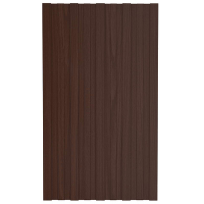 Panel dachowy 12 pcs brązowy 80 x 45 cm Stal galwanizowana