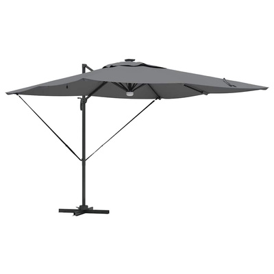 Parasol Roma Antracyt 286 x 284 x 270 cm Aluminium i Poliester