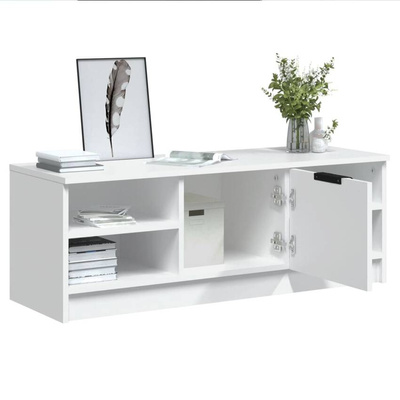 vidaXL Szafka pod TV, biała, 102x35,5x36,5 cm, materiał drewnopochodny