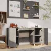 vidaXL Biurko, szarość betonu, 140x50x75 cm, materiał drewnopochodny wariant 4