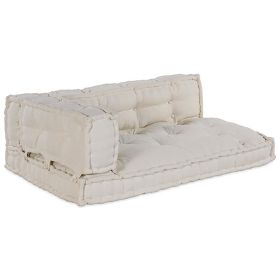 Poduszka do sofy paletowej 3 pcs kremowy 120 x 80 x 34 cm