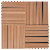 Płytka Tarasowa 11 pcs Drewno tekowe 30 x 30 cm