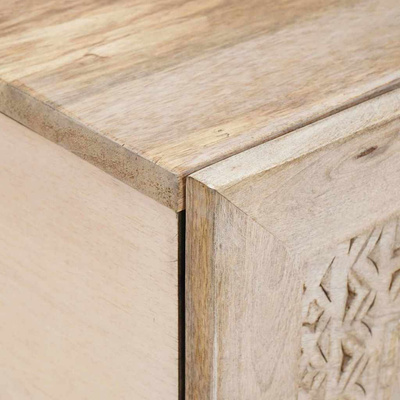 Stolik kawowy Biały 80 x 54 x 40 cm Drewno inżynieryjne