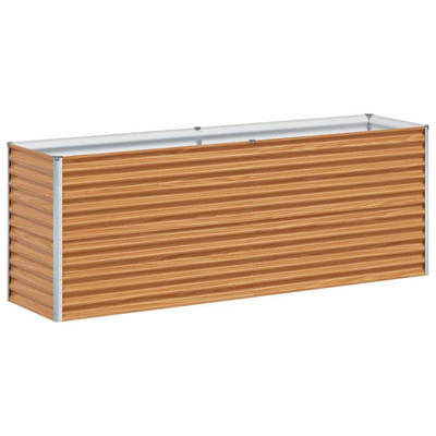 Podniesiona rabata ogrodowa 195 x 50 x 68 cm Stal Galwanizowana