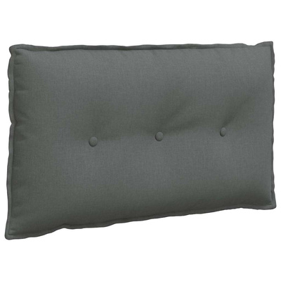 Poduszka na plecy Ciemnoszary 80 x 19 x 50 cm tkanina