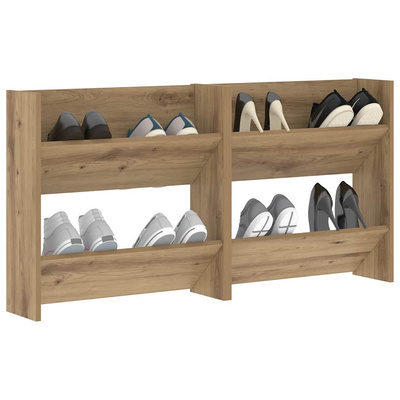 Szafka na buty 2 szt. 60 x 18 x 60 cm Materiał drewnopochodny