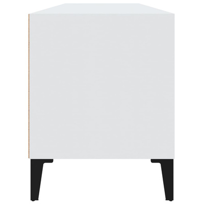 vidaXL Szafka pod TV, biała, 100x34,5x44,5 cm, materiał drewnopochodny wariant 4