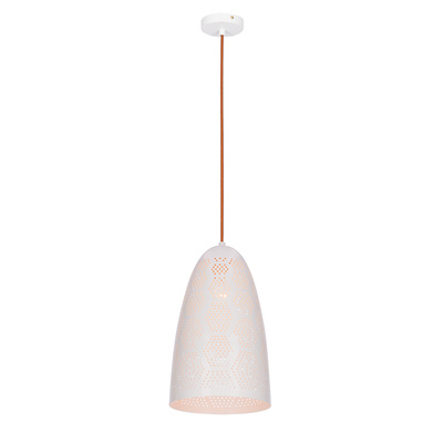 Lampa sufitowa wisząca 1X60W E27 ażurowy biały BENE 31-70593
