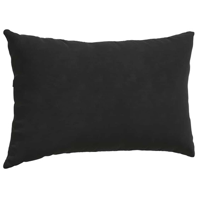 Poduszki na sofę 2 pcs Czarny 50 x 30 cm Tkanina sztruksowa