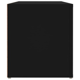 vidaXL Szafka pod TV, czarna, 100x31,5x35 cm, materiał drewnopochodny