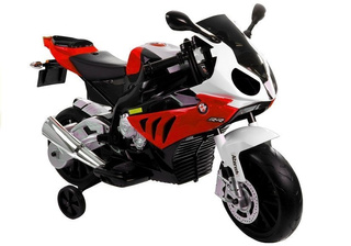 Motor Na Akumulator BMW S1000RR Dla Dzieci Czerwony Trójkołowy