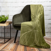 Koc Blanca oliwkowy 150x200