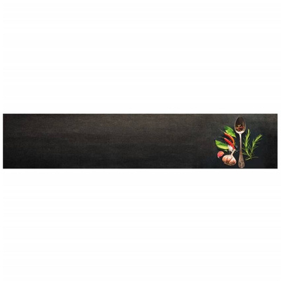 vidaXL Dywanik kuchenny, wzór w przyprawy, 60x300 cm, aksamit model standard