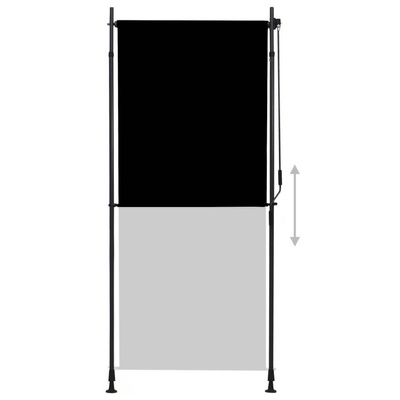 vidaXL Roleta zewnętrzna, 100x270 cm, antracytowa