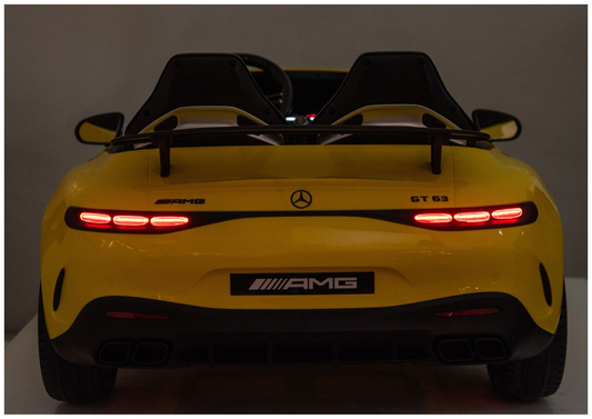 Auto Na Akumulator Mercedes GT63 AMG DK-GT63 24V LCD Żółty