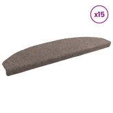 Samoprzylepne maty na schody 15 pcs Mokka 80 x 24,5 x 3,5 cm