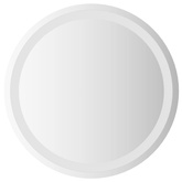 Lustro łazienkowe LED przezroczysty Ø 50 cm szkło hartowane