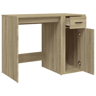 vidaXL Biurko, dąb sonoma, 100x49x75 cm, materiał drewnopochodny