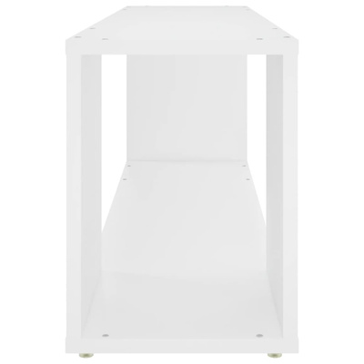 Szafka pod TV, biała, 100x24x32 cm, materiał drewnopochodny