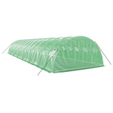 Szklarnia ze stalową ramą, zielona, 56 m?, 14x4x2 m